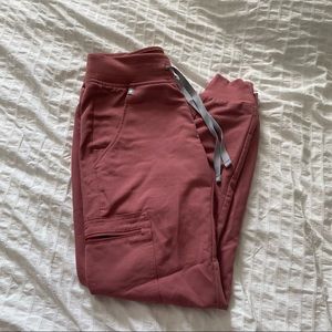 FIGS Zamora Petite Jogger Scrub Pants Mauve XXS-P